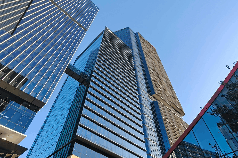 The office towers around Blue Ribbon Real Estate